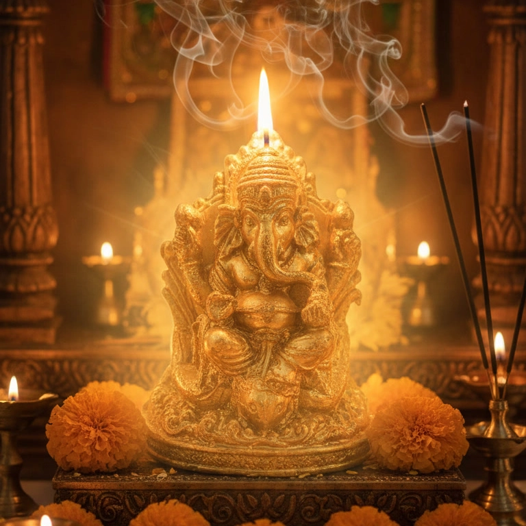 Vela ganesha en Tarot de Ines