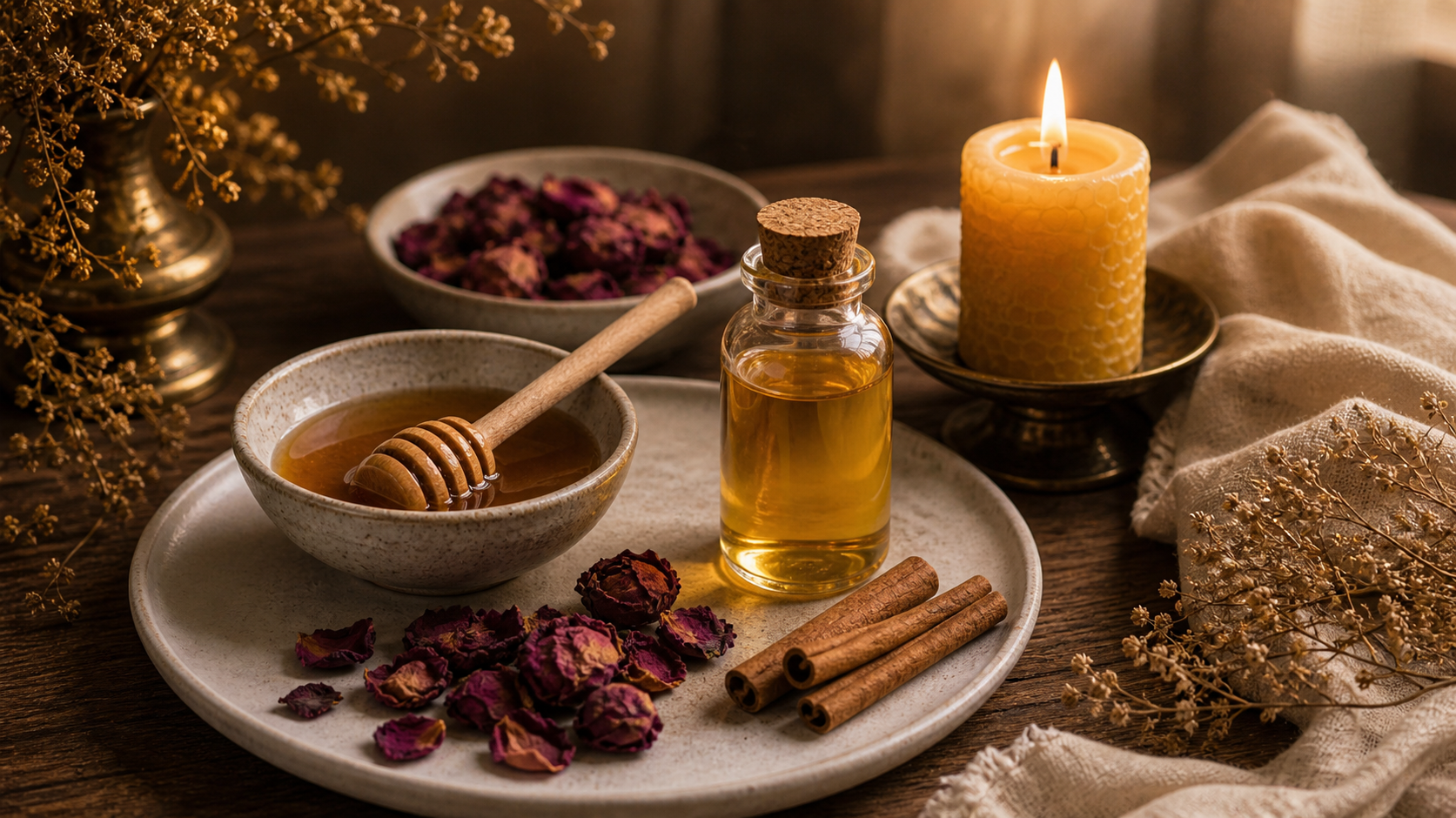 Propiedades de la vela de miel en ritual energetico