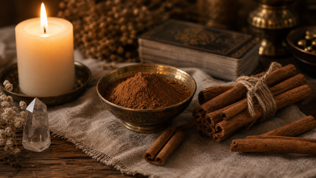 Canela y sus propiedades magicas en ritual energetico
