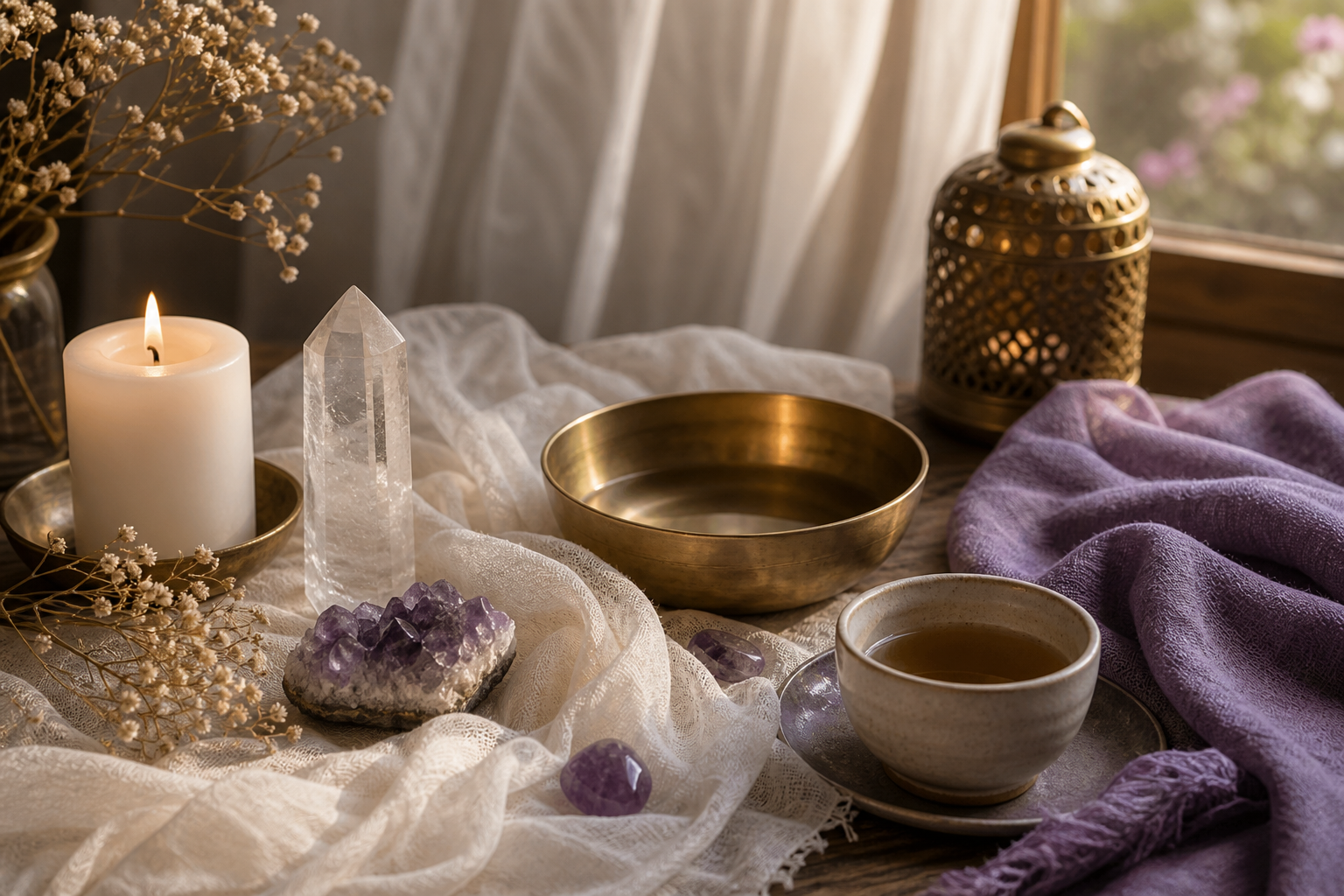 Chakra corona sahasrara en ritual energetico