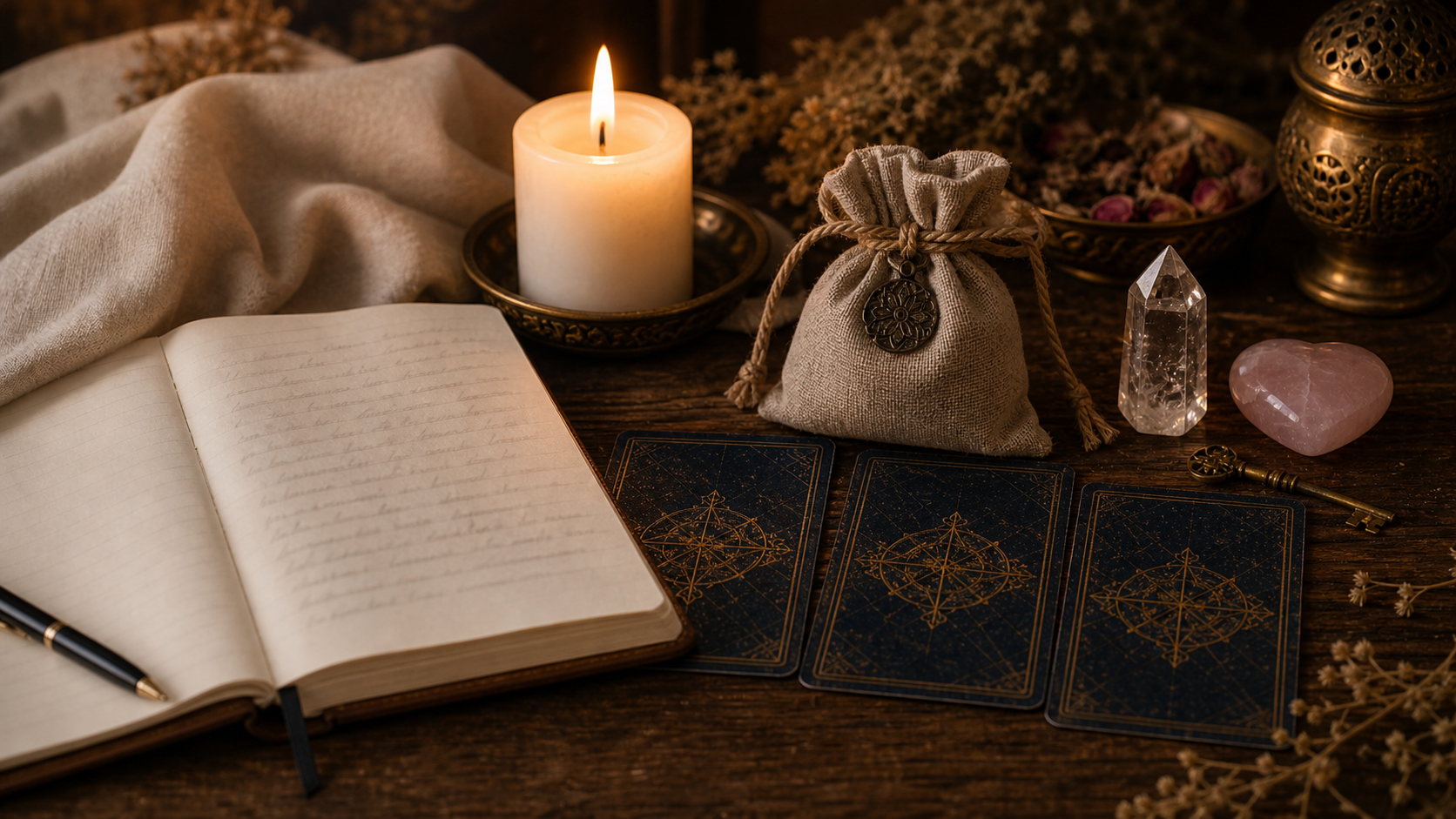 Tirada de tarot en ritual energetico