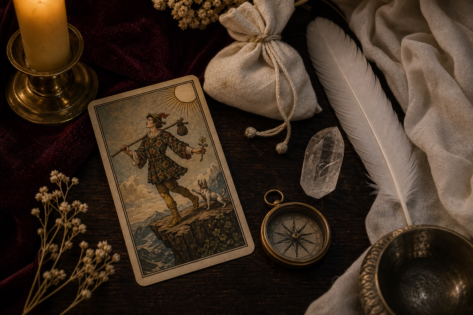 Loco en el tarot en ritual energetico