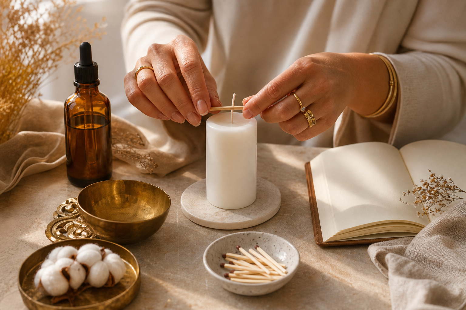Lectura de velas en ritual energetico
