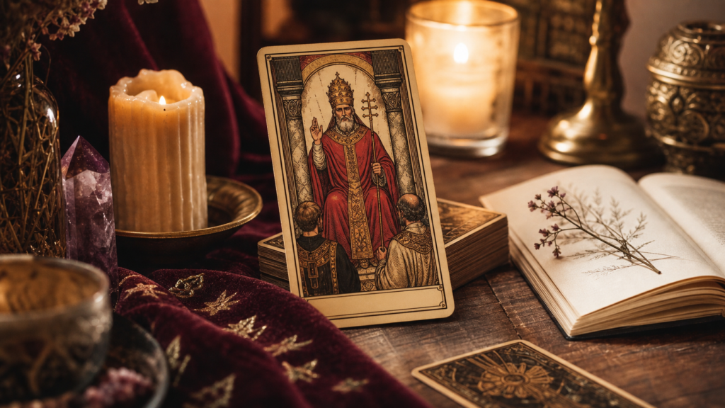 Papa en el tarot significado en ritual energetico