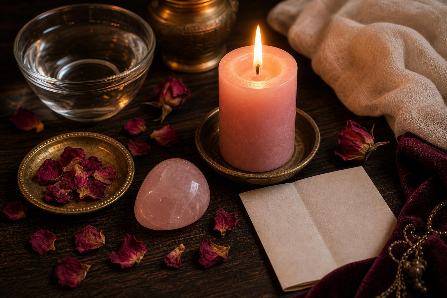 Rituales con velas rosas en ritual energetico